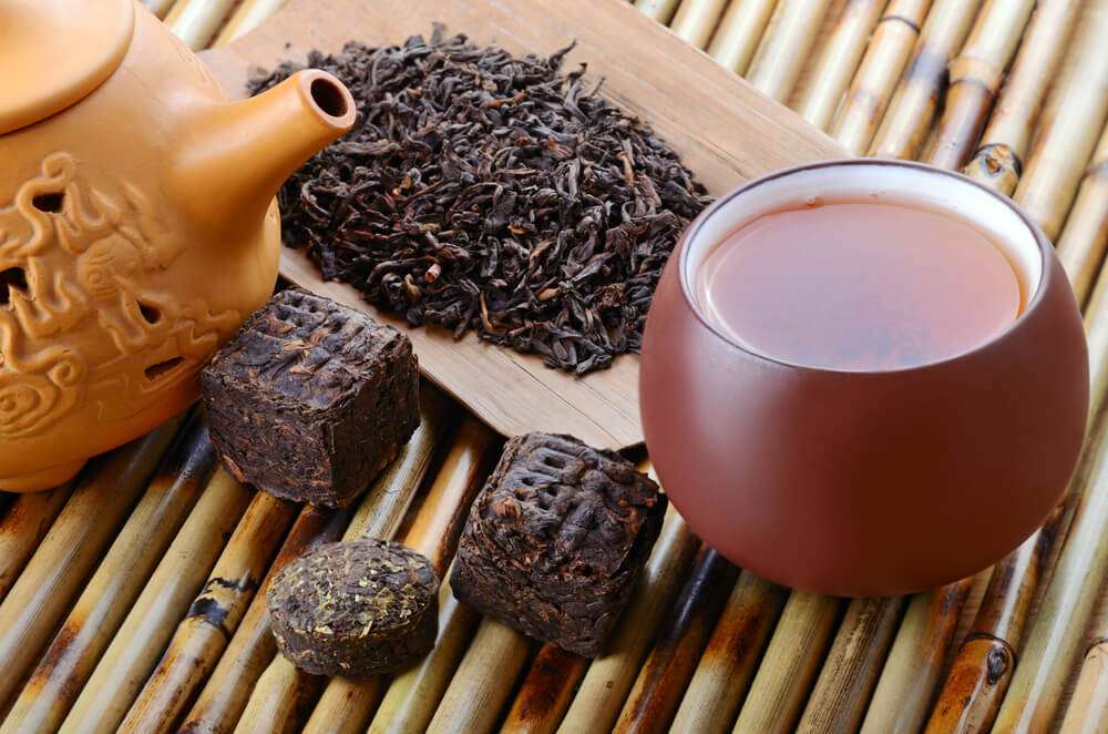 A cup of Pu-erh Tea for gut health