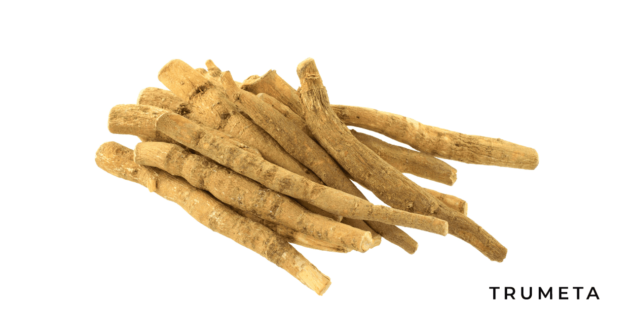 Ashwagandha in the white background