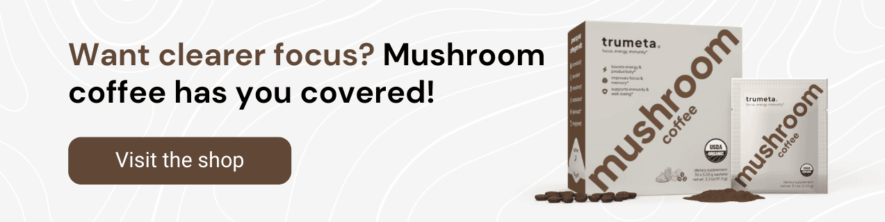 mushroom coffee infographic banner