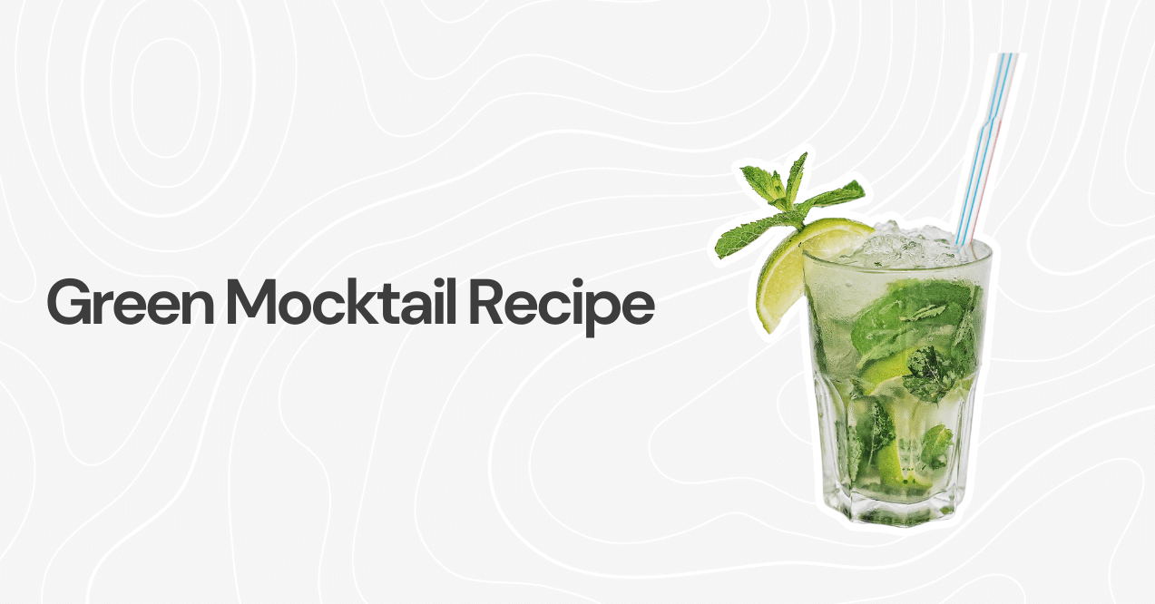 Green Mocktail Recipe.