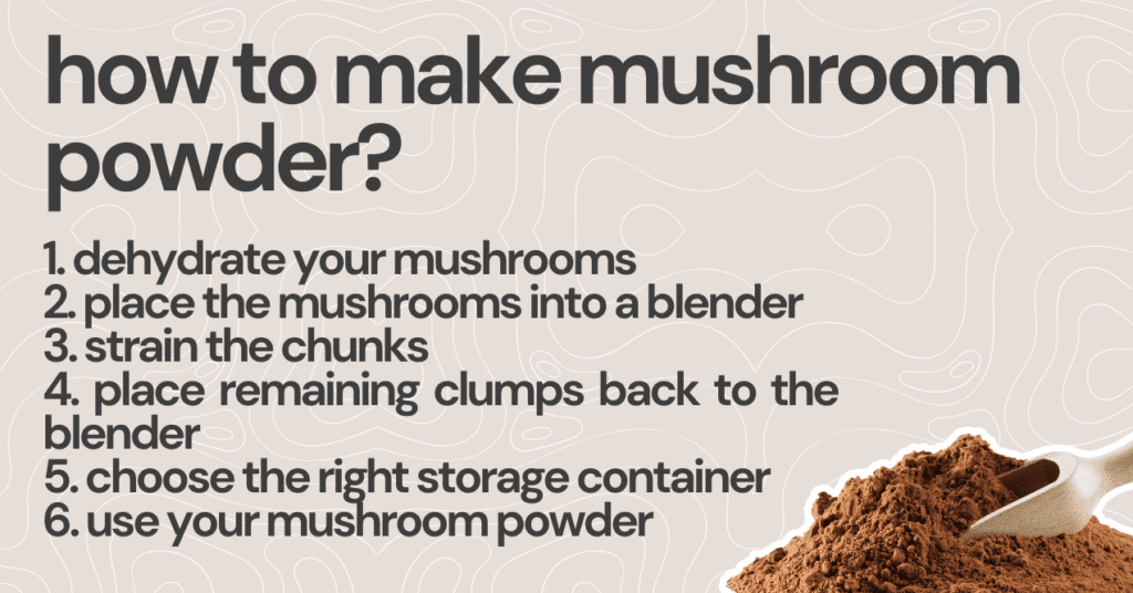 How to Make Mushroom Powder? Step-By-Step Guide | Trumeta