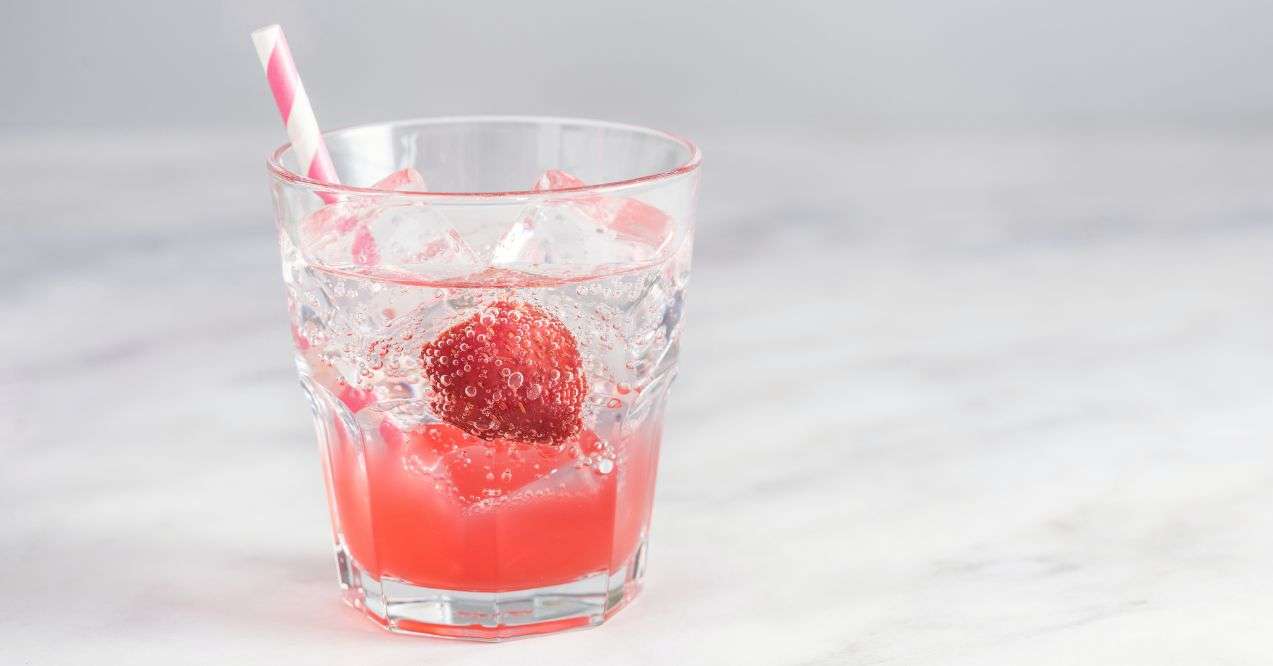 Shirley Strawberry Ginger mocktail a refreshing summer drink
