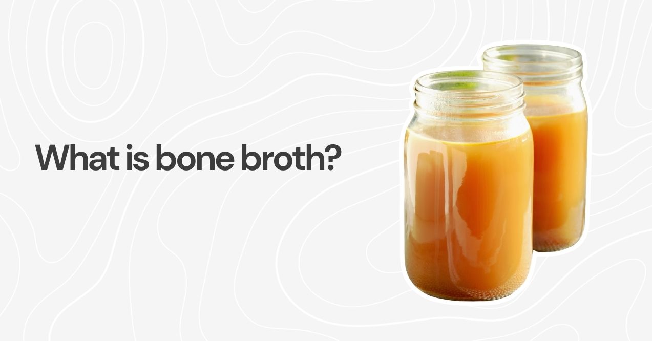 Two jars of bone broth illustrating the concept of what bone broth is.