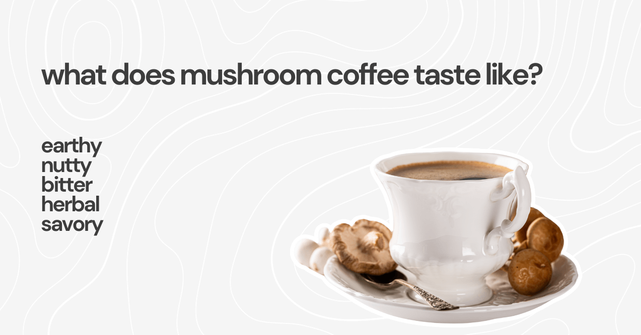 what does mushroom coffee taste like