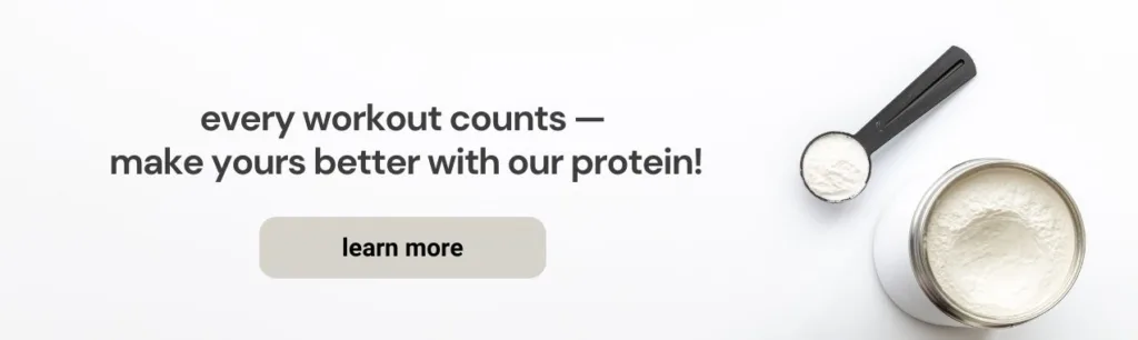 Trumeta Protein Banner with Powder on the Right