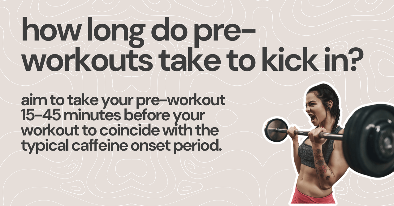 how long do pre workouts take to kick in infographic