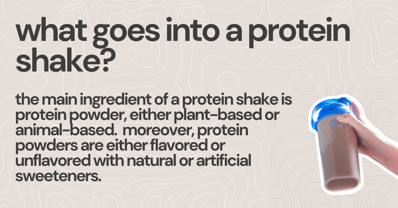 what goes into a protein shake?