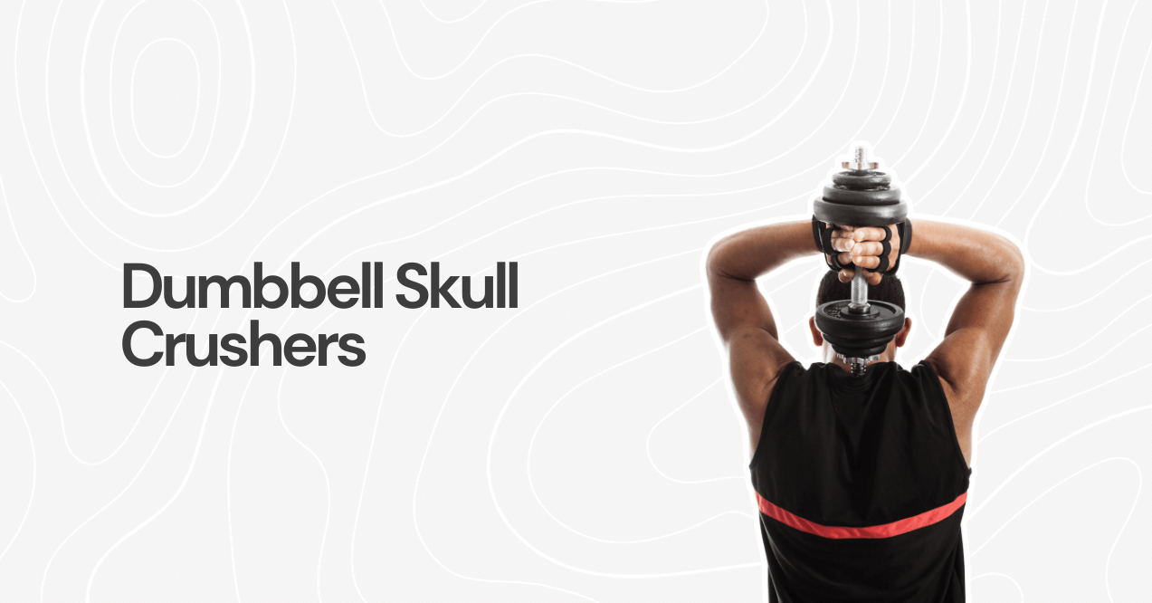 Man doing Dumbbell Skull Crushers