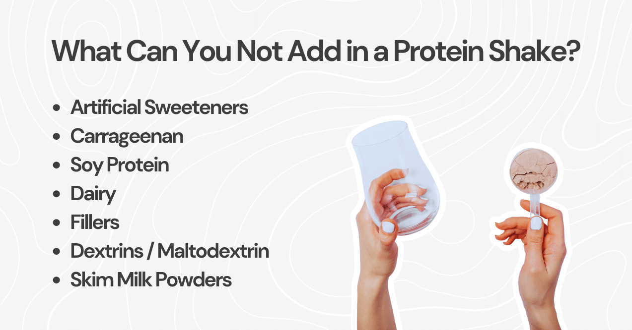 what can you not add in a protein shake