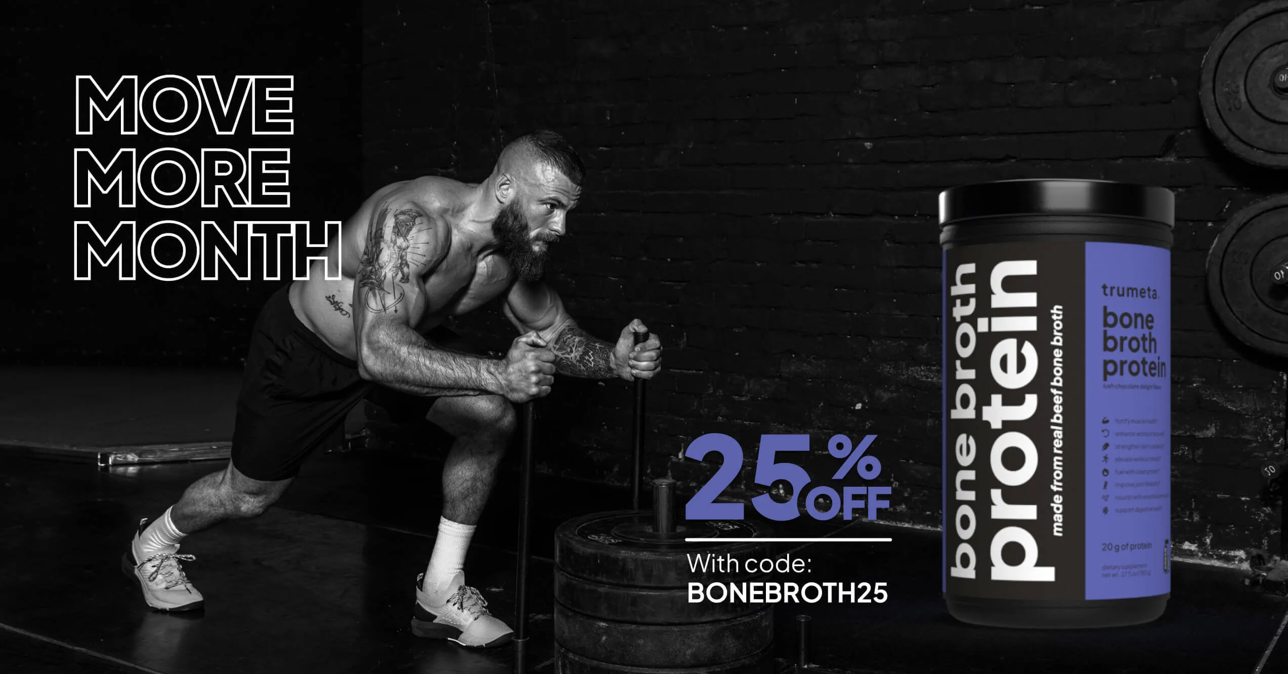 blog banner for bone broth protein with 25%